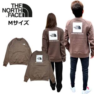 ザ ノースフェイス トレーナー スウェット NF0A89FA ブラウン Mサイズ レッドボックス 裏起毛 THE NORTH FACE RAGLAN REDBOX SEWAT 新品