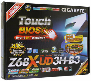 【中古】GIGABYTE ATXマザーボード GA-Z68X-UD3H-B3 元箱あり [管理:30315448]