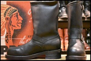 【9.5E 箱付 美品 黒タグ】Chippewa チペワ 1901M57 エンジニア 黒 ブラックオデッサ 11インチハイト スチールトゥ ブーツ HOPESMORE