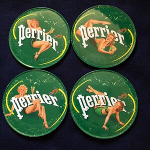 レア非売品 perrierペリエ コースター4枚セット