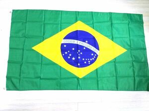 ブラジル国旗 大型フラッグ 4号サイズ 150X90cm