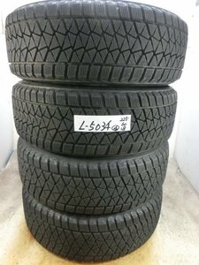 L-5034 溝あり 中古スタッドレス ブリヂストン BLIZZAK DM-V2 225/60R18 100Q (4本)