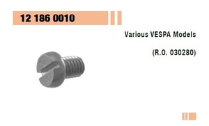 RMS 12186 0010 社外 汎用 ビス(－)平頭 オイルドレイン ベスパ旧型