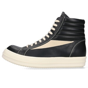 リックオウエンス VINTAGE SNEAKS HIGH サイズ:41 レザーヴィンテージハイカットスニーカー 中古 OM10