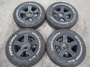 ジムニー　SUZUKI純正16X5.5+22　5/139.7【マッドブラック塗装】TOYO　OPEN COUNTRY R/T　185/85R16　W/L　2022年製　9分山　バランス済　