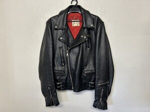 A2 Lewis Leathers ルイスレザー AVIAKIT アヴィアキット ダブル ライダース ジャケット レザージャケット ブラック サイズ 36 イギリス製