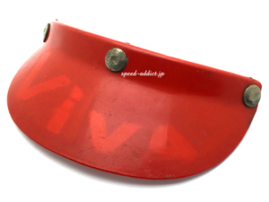 VINTAGE BELL 500 VISOR ORANGE/オレンジビンテージ銀ベル500バイザー500-tx500txr-trtsuper magnumスーパーマグナム水貼り初期型toptex60s