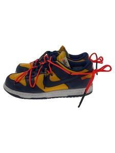 NIKE◆NIKE DUNK LOW LTHR/OW/27cm/NVY//