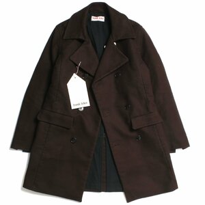 【タグ付き・定価151,800円】FRANK LEDER DEUTSCHLEDER P COAT sizeM BROWN 0421082 フランクリーダー ピーコート