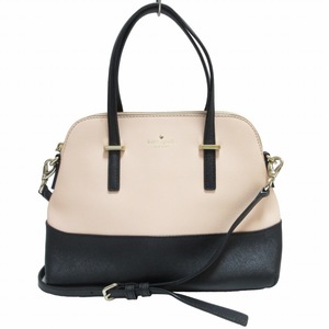 ケイトスペード KATE SPADE 2WAY ショルダーバッグ ハンドバッグ 斜め掛け レザー バイカラー ピンク 黒 ブラック 0518 IBO52