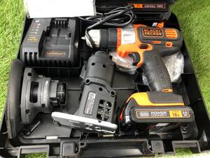 中古品 電動工具 ブラックアンドデッカー BLACK&DECKER マルチツール ベーシック 18V EVO183B1 バッテリー付.IT6XUHJ1FM0W