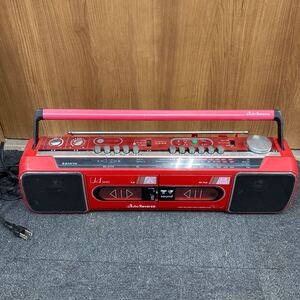 SANYO ラジカセ 昭和レトロ レッド　現状品