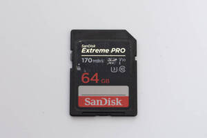 #16 SanDisk サンディスク 64GB SDカード Extreme PRO U3 170MB/s Extreme PRO SD SDXC V30 clas10