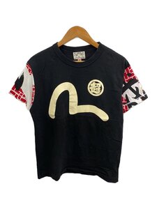 EVISU◆Tシャツ/38/コットン/BLK