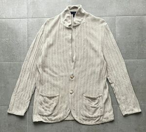 LARDINI ラルディーニ　ニットジャケット　お洒落　古着　ベージュ 