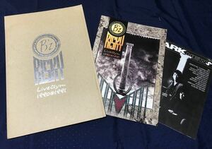 1990-1991年★B’z ビーズ LIVE GYM RISKYリスキー ツアーパンフレット チラシ付き 松本孝弘 稲葉浩志