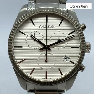 【可動品】Calvin Klein カルバン クライン K5R371 腕時計 クロノグラフ 専用箱/取扱説明書(英語)