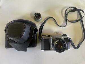 ASAHI PENTAX ペンタックス　1820133 SV カメラ　ケース付き（おまけレンズ＋フィルム）昭和レトロ　フィルムカメラ　オブジェ