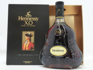 ‡ 0116 【未開栓】 Hennessy ヘネシー XO THE ORIGINAL X.O COGNAC コニャック クリアボトル 黒キャップ ブランデー 700ml 40％ 箱付