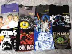 映画Tシャツ 8枚セット ユニセックスS7枚M1枚 ムービーTシャツ