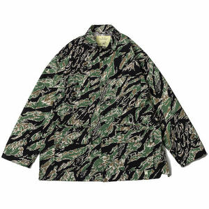 エビセン Evisen Skateboards x 髙田音楽制作事務所 x SSZ Tiger Camouflage Jacket コーチ ジャケット size: L 新品 即発送可 5lack