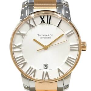 TIFFANY&Co. ティファニー アトラスドーム Z1800.68.13A21A00A メンズ 自動巻き PG/SS 中古美品