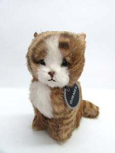 昭和レトロ ぬいぐるみの三英 GIRMES ギルメス社 猫 ネコ 茶トラ ぬいぐるみ 高さ：約20㎝