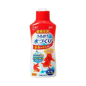 GEX 金魚元気 うるおう水づくり 計量キャップ付き 粘膜保護材入りカルキぬき300mL