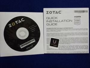 ZOTAC GT 710 ZONE Edition 1GB 64BIT DDR3 ドライバディスク,説明書 ③