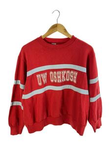 Champion◆Vintage/80s～/USA製/スウェット/UW OSHKOSH/SIZE:XL/コットン/レッド