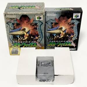 ニンテンドー64 スターフォックス64 ＋ 振動パックセット 痛みあり 任天堂 NINTENDO 64 Star Fox 64 Rumble Pak Bundle Tested