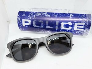 POLICE ポリス 正規品 偏光 サングラス SPLC67J R43P グレー 男性向け メンズ 軽量 ウェリントン シンプル