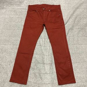 値下げ 3C【着少】Wrangler ラングラー W05222 ストレッチ パンツ カラー 32 STRAIGHT ストレート SLIM スリム 格安