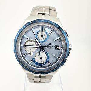 美品 CASIO OCEANUS カシオ オシアナス マンタ OCW-S5000APA-2AJF 電波ソーラー Bluetooth 阿波藍 メンズ 腕時計