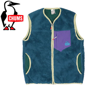 CHUMS (チャムス) CH14-1358 Bonding Fleece Vest レディース ボンディングフリースベスト CMS145 T018DarkTeal M