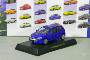 京商 1/64 フォルクスワーゲン ゴルフ R32 ブルー フォルクスワーゲン ミニカーコレクション1 Kyosho 1/64 Volkswagen Golf R32 blue