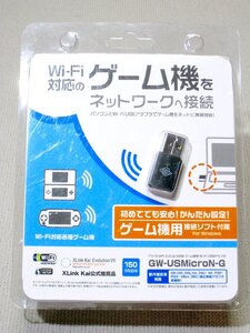 【中古】PLANEX Wi-Fi USBアダプタ 無線LAN子機 XXLink Kai推奨アダプタ GW-USMicroN-G