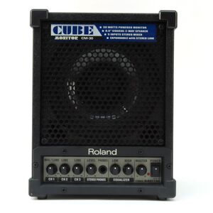 095s☆Roland ローランド CM-30 CUBE MONITOR モニタースピーカー パワードタイプ ※中古