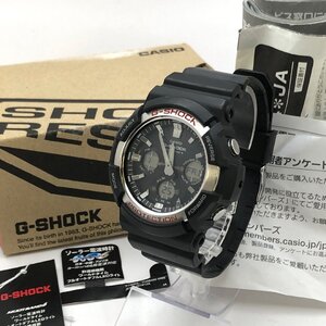 1円～/CASIO/カシオ/G-SHOCK/Gショック/MULTI BAND 6/GAW-100/デジアナ/箱・付属品付/タフソーラー/メンズ腕時計/稼動品/ジャンク/S013