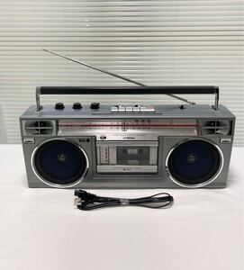 【動作品】Victor ビクター　STEREO575　FMワイド/AM ２バンド ラジオカセットレコーダー　RC-575　ラジカセ 高音質 レトロ