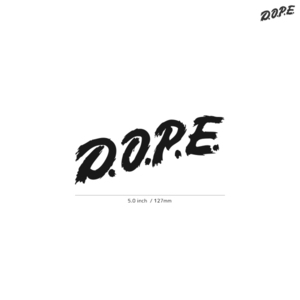 【D.O.P.E.】ドープ★02★ダイカットステッカー★切抜きステッカー★5.0インチ★12.7cm