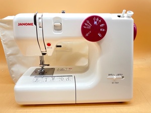 L252〔通電確認済〕JANOME ミシン　IJ-340 針の上下の動作OK コードなし