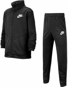 【KCM】Z-nike-2-2s-140★展示品★【NIKE/ナイキ】ジュニア　ジャージ 上下セット　BV3617-014　ブラック/ホワイト　サイズ 140(S)　子供