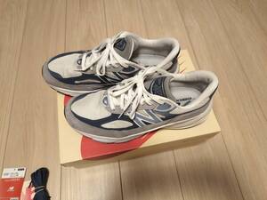 2023年購入美品 NEW BALANCE ニューバランス グレー ブルー US10 28cm U990TC6 990v6