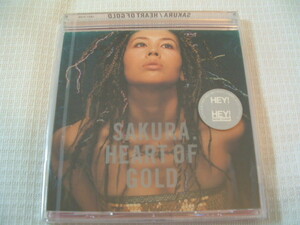 邦楽　CD　SAKURA 　HEART OF GOLD　/Cross road　HEY！HEY！HEY！エンディングテーマ曲　★未使用　未開封　　