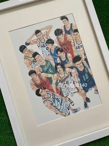 【額装品】スラムダンク　SLAM DUNK 井上雄彦 湘北　桜木花道　流川楓　ポスター　ポストカード　原画　セル画　イラスト J