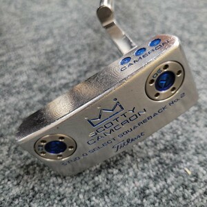 123129。 SCOTTY CAMERON スコッティキャメロン スタジオセレクト SQUAREBACK No.2 SSS 303 パター 35インチ カバー付き