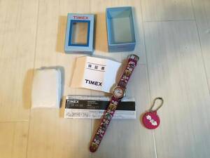 TIMEX　タイメックス キッズ　女の子用　ピンク　腕時計　全日空 機内販売　キーホルダー付
