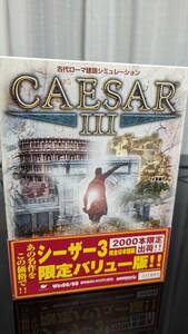 PCG070【サイズ60 現状品 良作】シーザー3 限定バリュー版 完全日本語版 CAESAR 古代ローマ III Ⅲ イマジニア PC WINDOWS98 4965857019871