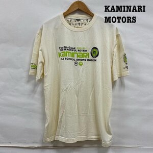 古着 カミナリモータース KAMINARI MOTORS 両面プリント 限定解除 XL Tシャツ Tシャツ XL オフホワイト / オフホワイト